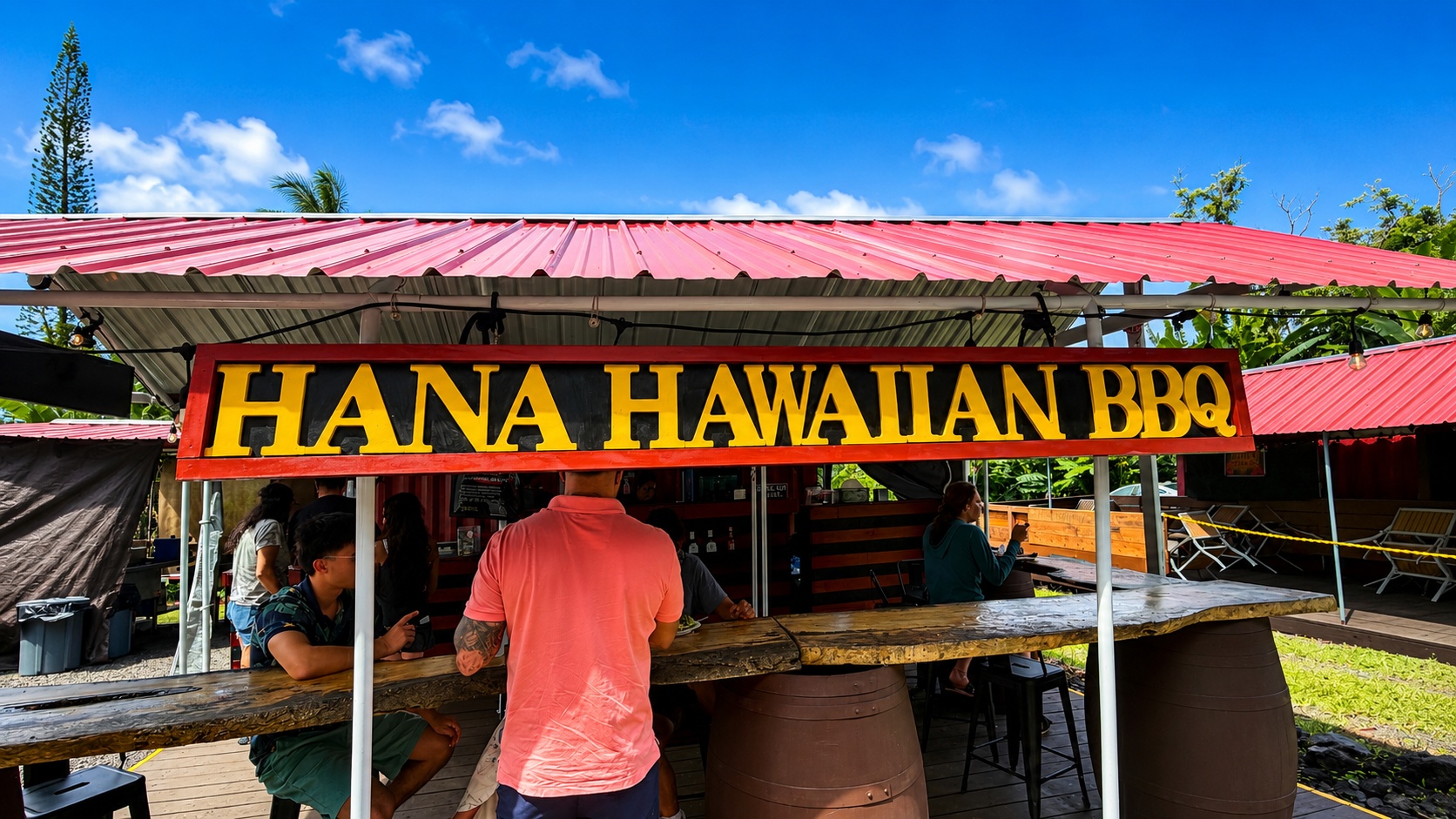 Hana Hawaiian BBQ Sign